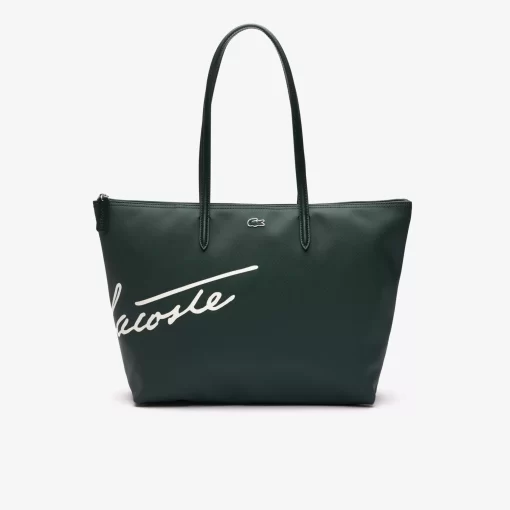 Grand Sac Cabas L.12.12 Imprime Signature Toile Enduite | Lacoste Flash Sale