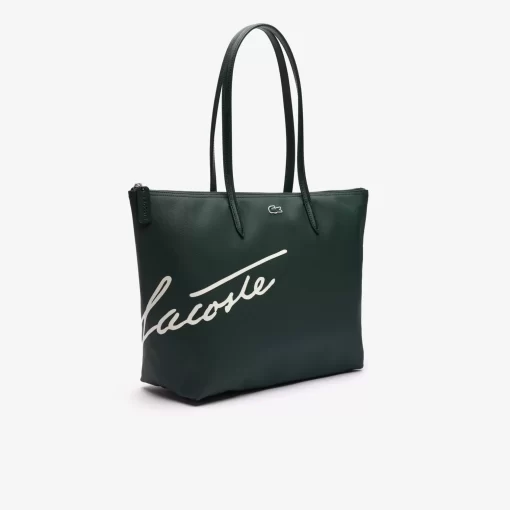 Grand Sac Cabas L.12.12 Imprime Signature Toile Enduite | Lacoste Flash Sale