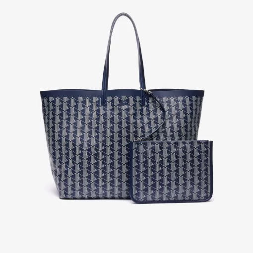 Grand Sac Cabas Zely Monogramme En Toile Enduite | Lacoste Discount