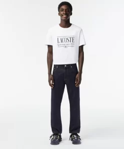 Jean Homme 5 Poches En Denim De Coton | Lacoste Best Sale