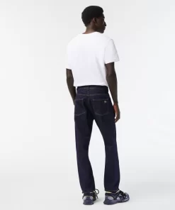 Jean Homme 5 Poches En Denim De Coton | Lacoste Best Sale