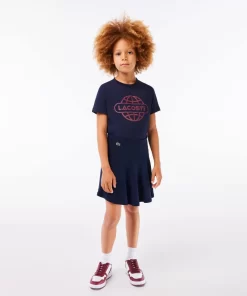 Jupe Courte Fille En Tissu Extensible | Lacoste New