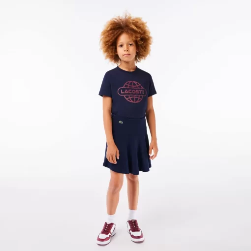 Jupe Courte Fille En Tissu Extensible | Lacoste New