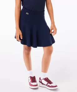 Jupe Courte Fille En Tissu Extensible | Lacoste New