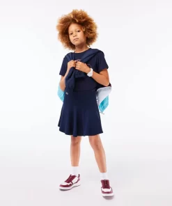 Jupe Courte Fille En Tissu Extensible | Lacoste New