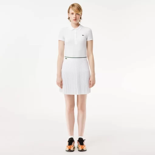 Jupe Courte Plissee Avec Ceinture Elastiquee | Lacoste Shop