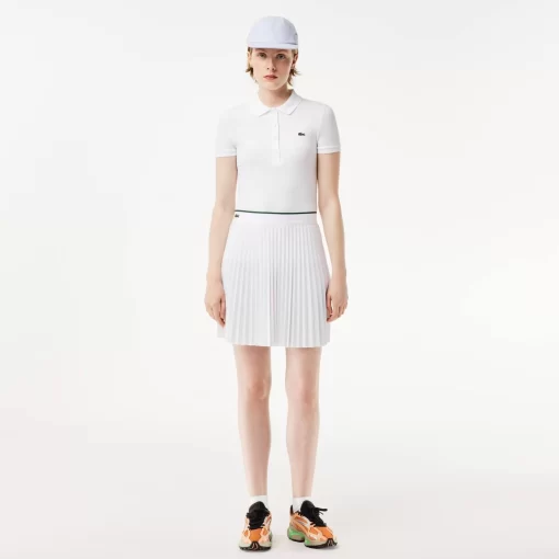 Jupe Courte Plissee Avec Ceinture Elastiquee | Lacoste Shop