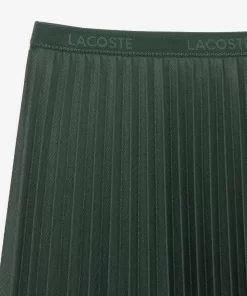 Jupe Plissee Unie Fluide A Taille Elastiquee | Lacoste Best Sale