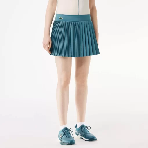 Jupe Tennis Ultra-Dry Stretch Et Shorty Integre | Lacoste Hot