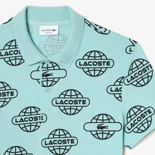 Movement Polo Imprime Mappemonde En Pique Ultralight | Lacoste Cheap