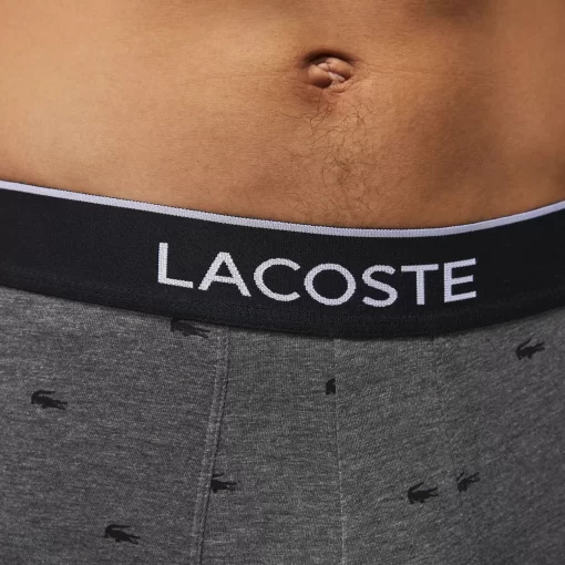 Lot De 3 Boxers Courts Casual Signature | Lacoste Cheap