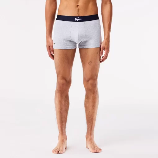 Lot De 3 Boxers Courts Depareilles En Coton Stretch | Lacoste Best