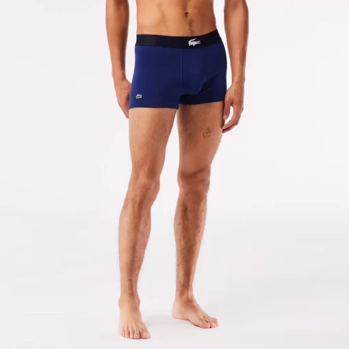 Lot De 3 Boxers Courts Depareilles En Coton Stretch | Lacoste Best