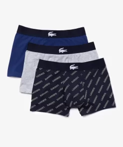 Lot De 3 Boxers Courts En Coton Stretch | Lacoste Best