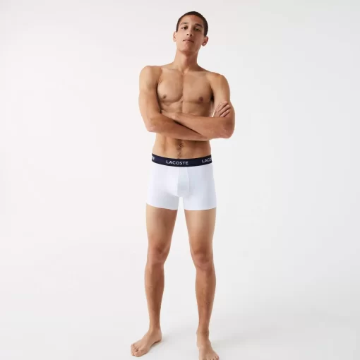 Lot De 3 Boxers Unis En Microfibre | Lacoste Outlet