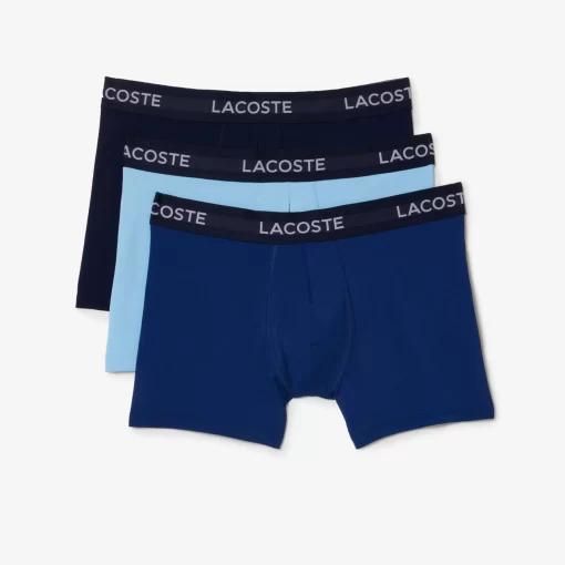 Lot De 3 Boxers Unis En Microfibre | Lacoste Fashion