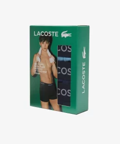 Lot De 3 Boxers Unis En Microfibre | Lacoste Fashion