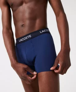 Lot De 3 Boxers Unis En Microfibre | Lacoste Fashion