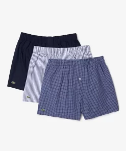 Lot De 3 Calecons Authentics Rayures | Lacoste Shop