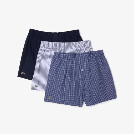 Lot De 3 Calecons Authentics Rayures | Lacoste Shop