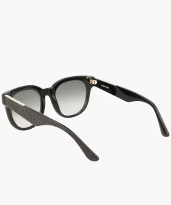 Lunettes De Soleil Femme Ovales Croco Skin En Acetate | Lacoste Discount