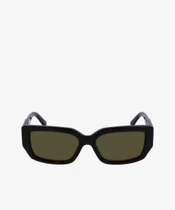 Lunettes De Soleil Monogramme Rectangulaires En Acetate | Lacoste Discount