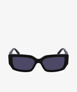 Lunettes De Soleil Monogramme Rectangulaires En Acetate | Lacoste Clearance