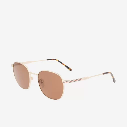 Lunettes De Soleil Ovales Unisexes Metal Line En Metal | Lacoste Cheap