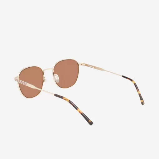 Lunettes De Soleil Ovales Unisexes Metal Line En Metal | Lacoste Cheap