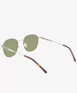 Lunettes De Soleil Ovales Unisexes Metal Line En Metal | Lacoste Discount