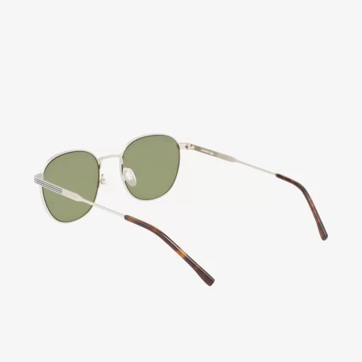 Lunettes De Soleil Ovales Unisexes Metal Line En Metal | Lacoste Discount