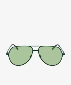 Lunettes De Soleil Pilote Unisexes Signature 101 En Metal | Lacoste Hot