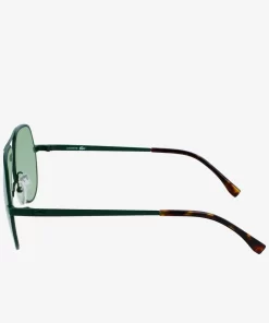 Lunettes De Soleil Pilote Unisexes Signature 101 En Metal | Lacoste Hot