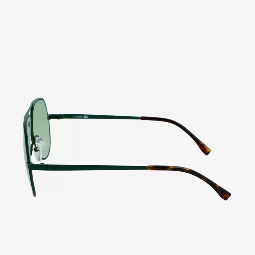 Lunettes De Soleil Pilote Unisexes Signature 101 En Metal | Lacoste Hot