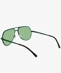 Lunettes De Soleil Pilote Unisexes Signature 101 En Metal | Lacoste Hot