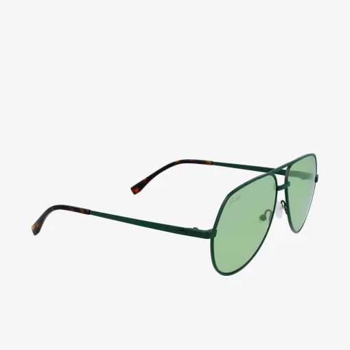 Lunettes De Soleil Pilote Unisexes Signature 101 En Metal | Lacoste Hot