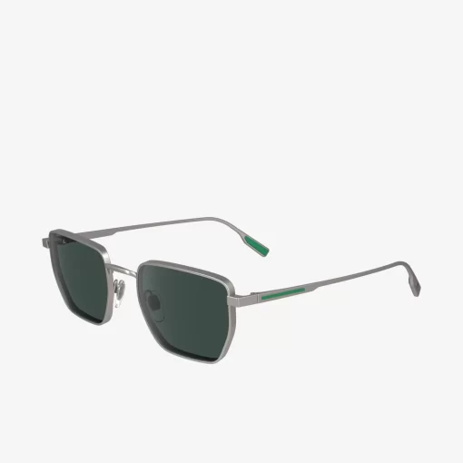 Lunettes De Soleil Retro Carrees En Metal | Lacoste Store