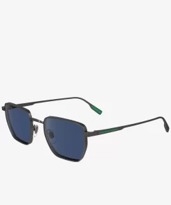 Lunettes De Soleil Retro Carrees En Metal | Lacoste Clearance