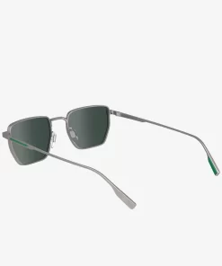 Lunettes De Soleil Retro Carrees En Metal | Lacoste Store