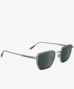 Lunettes De Soleil Retro Carrees En Metal | Lacoste Store