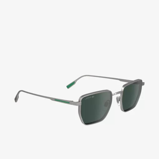 Lunettes De Soleil Retro Carrees En Metal | Lacoste Store