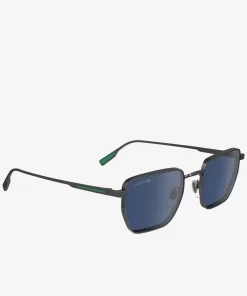 Lunettes De Soleil Retro Carrees En Metal | Lacoste Clearance