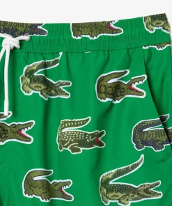 Maillot De Bain Imprime Crocodile | Lacoste Sale