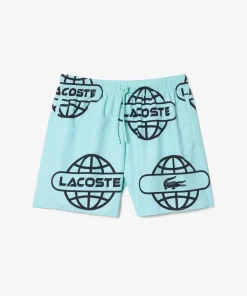 Maillot De Bain Imprime Mappemonde | Lacoste Online