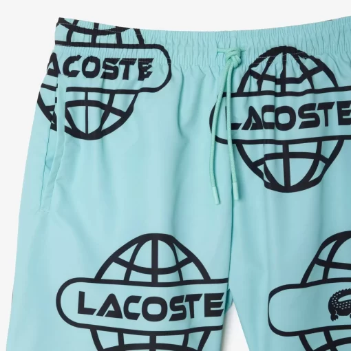 Maillot De Bain Imprime Mappemonde | Lacoste Online