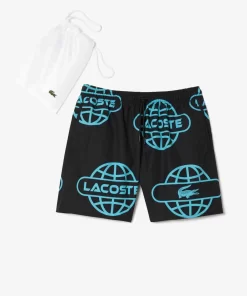 Maillot De Bain Imprime Mappemonde | Lacoste Store