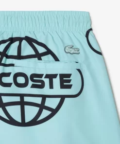 Maillot De Bain Imprime Mappemonde | Lacoste Online