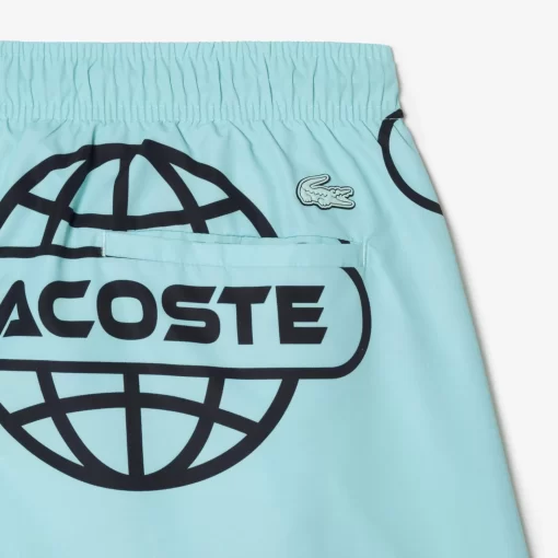 Maillot De Bain Imprime Mappemonde | Lacoste Online