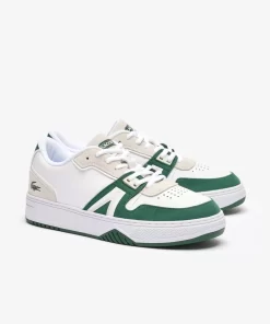 Men'S L001 Contrasted Leather Trainers | Lacoste Outlet