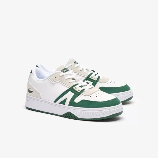 Men'S L001 Contrasted Leather Trainers | Lacoste Outlet